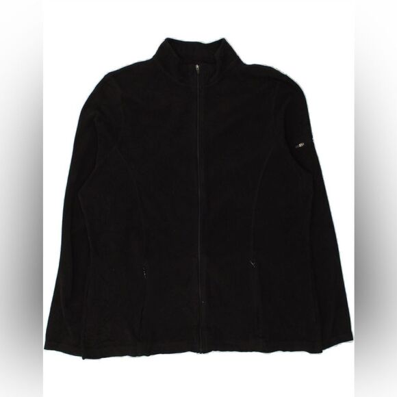 L.L. Bean Black Fleece Full Zip Up Classic-Fit Winter Jacket Women's XS PETITE - Picture 1 of 11